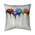 Begin Home Decor 26 x 26 in. Colorful Flowers-Double Sided Print Indoor Pillow 5541-2626-FL48